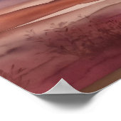 Waterverf Sunset Poster (Hoek)