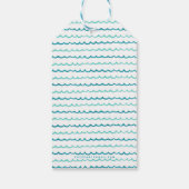 Waterverf Surfer Van Surf Birthday Party Cadeaulabel (Achterkant)