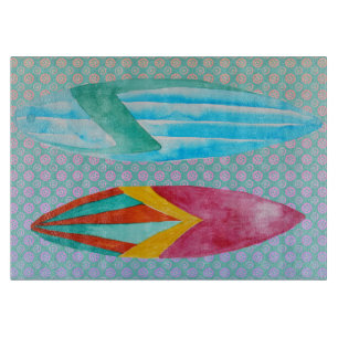 Waterverf surfplanken snijplank