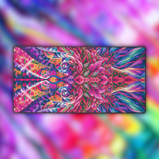 Waterverf surrealistische Abstracte bladeren Bureaumat