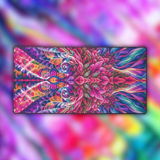 Waterverf surrealistische Abstracte bladeren Bureaumat