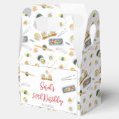 Waterverf Sushi en Sashimi Elke Verjaardag Bedankdoosjes (Geopend)