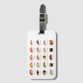 Waterverf Sushi Grafiek Bagagelabel (Voorkant (verticaal))
