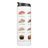 Waterverf Sushi Grafiek Thermosbeker (Geroteerd rechts)