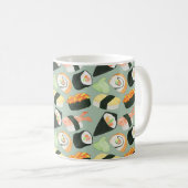 Waterverf Sushi Pattern Koffiemok (Voorkant rechts)