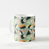 Waterverf Sushi Pattern Koffiemok (Voorkant links)