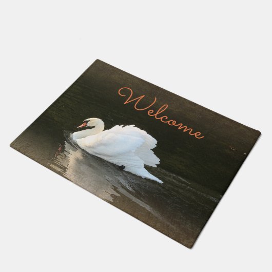 Waterverf Swan Deurmat (Schuin)