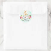 Waterverf Sweet Bunny Baby Tea Party Sticker (Tas)