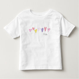 Waterverf Sweet Hearts NAME Love Kinder Valentijn Kinder Shirts