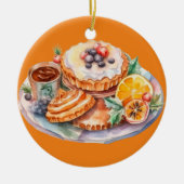 Waterverf Sweet Treats Keramisch Ornament (Voorkant)