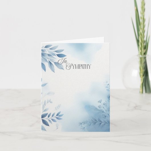 Waterverf Sympathie Condoleance Kaart (Voorkant)
