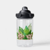 Waterverf T-rex Dinosaurus met Aangepaste Kinder N Waterfles (Achterkant)