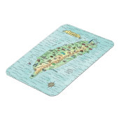 Waterverf Taiwan Map Magnet Magneet (Linkerzijde)