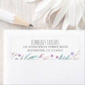 waterverf takken en bessen bos etiket (Insitu)