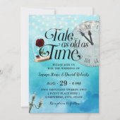 Waterverf Tale als oud als Time Fairy Tale Weddens Kaart (Voorkant)