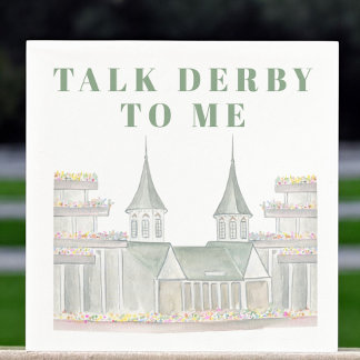 Waterverf Talk Derby to Me Horseracing Building Servet