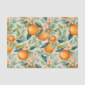  Waterverf Tangerine Sinaasappel Tissuepapier (Voorkant)