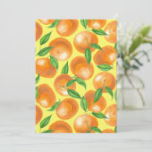 Waterverf tangerines (Staand voorkant)