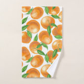 Waterverf tangerines bad handdoek (Handdoek)
