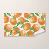 Waterverf tangerines bad handdoek (Handdoek)