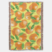 Waterverf tangerines deken (Voorkant Verticaal)