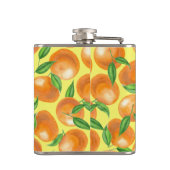 Waterverf tangerines heupfles (Achterkant)