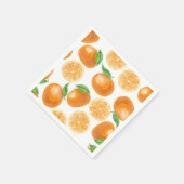 Waterverf tangerines servet (Hoek)