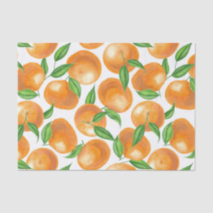 Waterverf tangerines tissuepapier