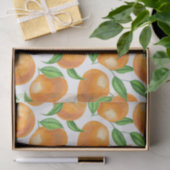 Waterverf tangerines tissuepapier (Geschenk)