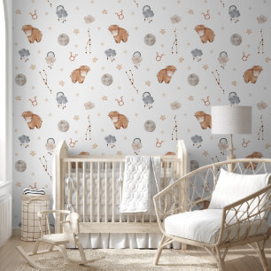 Waterverf Taurus Zodiac Nursery Behang