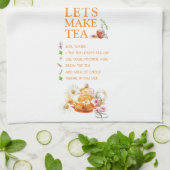 Waterverf Tea Recipe - Keukenhanddoeken (Gevouwen)