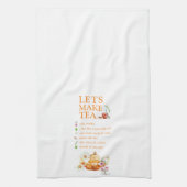 Waterverf Tea Recipe - Keukenhanddoeken (Verticaal)