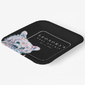 Waterverf Teddy Bear Baby shower Papier Bord (Gebogen)