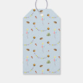 Waterverf teddybeer, avontuurlijk dank je cadeaulabel (Achterkant)