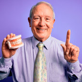 Waterverf Teeth Stropdas