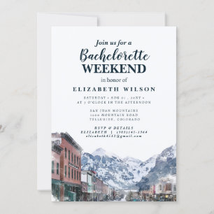 Waterverf Telluride Co Bachelorette Mountain Kaart