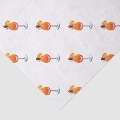 Waterverf Tequila Sunrise Cocktail Tissuepapier (Detail)