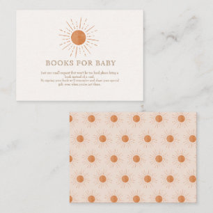 Waterverf Terracota Sun Retro Boeken voor Baby Informatiekaartje