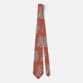 Waterverf Terracotta Eucalyptus Greenery Pattern Stropdas (Voorkant)