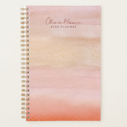 Waterverf terracotta roest planner