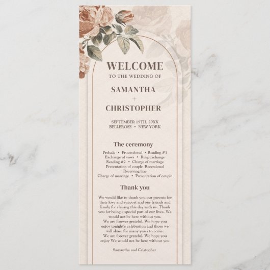  waterverf terracotta roos sage programma (Voorkant)