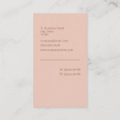 Waterverf Terracotta Visitekaartje (Achterkant)