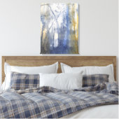 Waterverf Terug landpas Canvas Afdruk (Insitu (Slaapkamer))