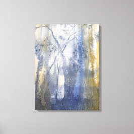 Waterverf Terug landpas Canvas Afdruk