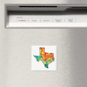 Waterverf Texas Custom Magnet Magneet (Insitu (Vaatwasser))