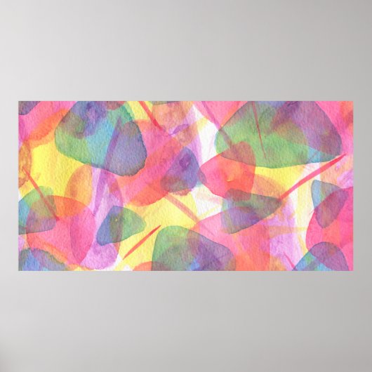 Waterverf textuur poster (Voorkant)