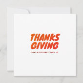 Waterverf Thanksgiving Cute Pumpkin Kaart (Achterkant)