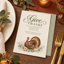 Waterverf Thanksgiving kalkoengroen
