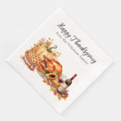 Waterverf Thanksgiving Servet (Hoek)