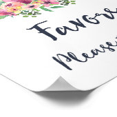 Waterverf Theepot Favoren Bord Poster (Hoek)